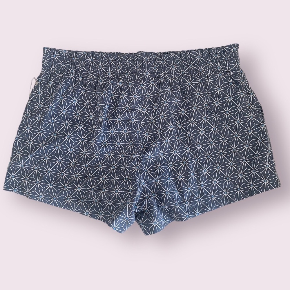 Women's High-Rise Linen Pull-On Shorts - A New Day™ Blue Size 1X - Picture 2 of 12